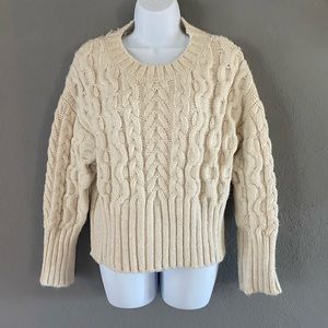 Zara knit cream sweater